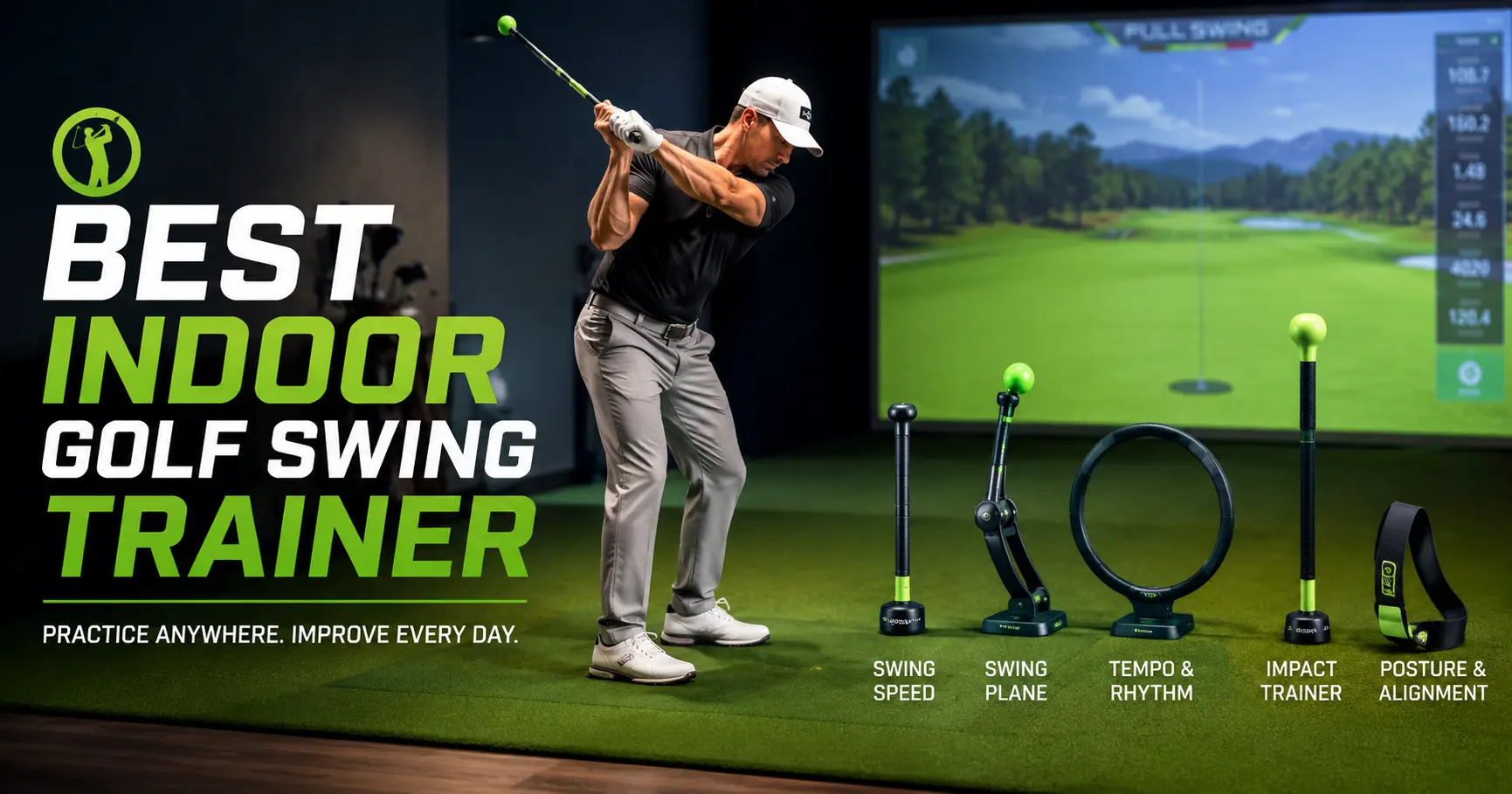 best indoor golf swing trainer