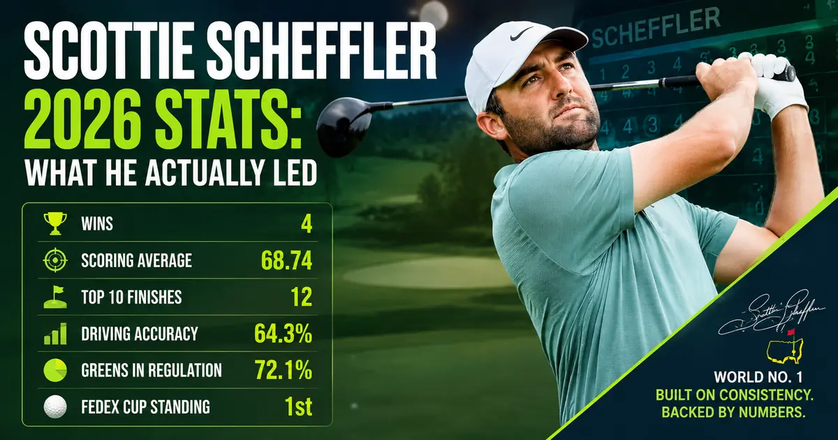 Scottie Scheffler 2026 stats