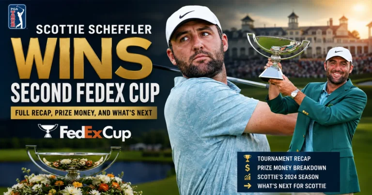 Scottie Scheffler Wins Second FedExCup