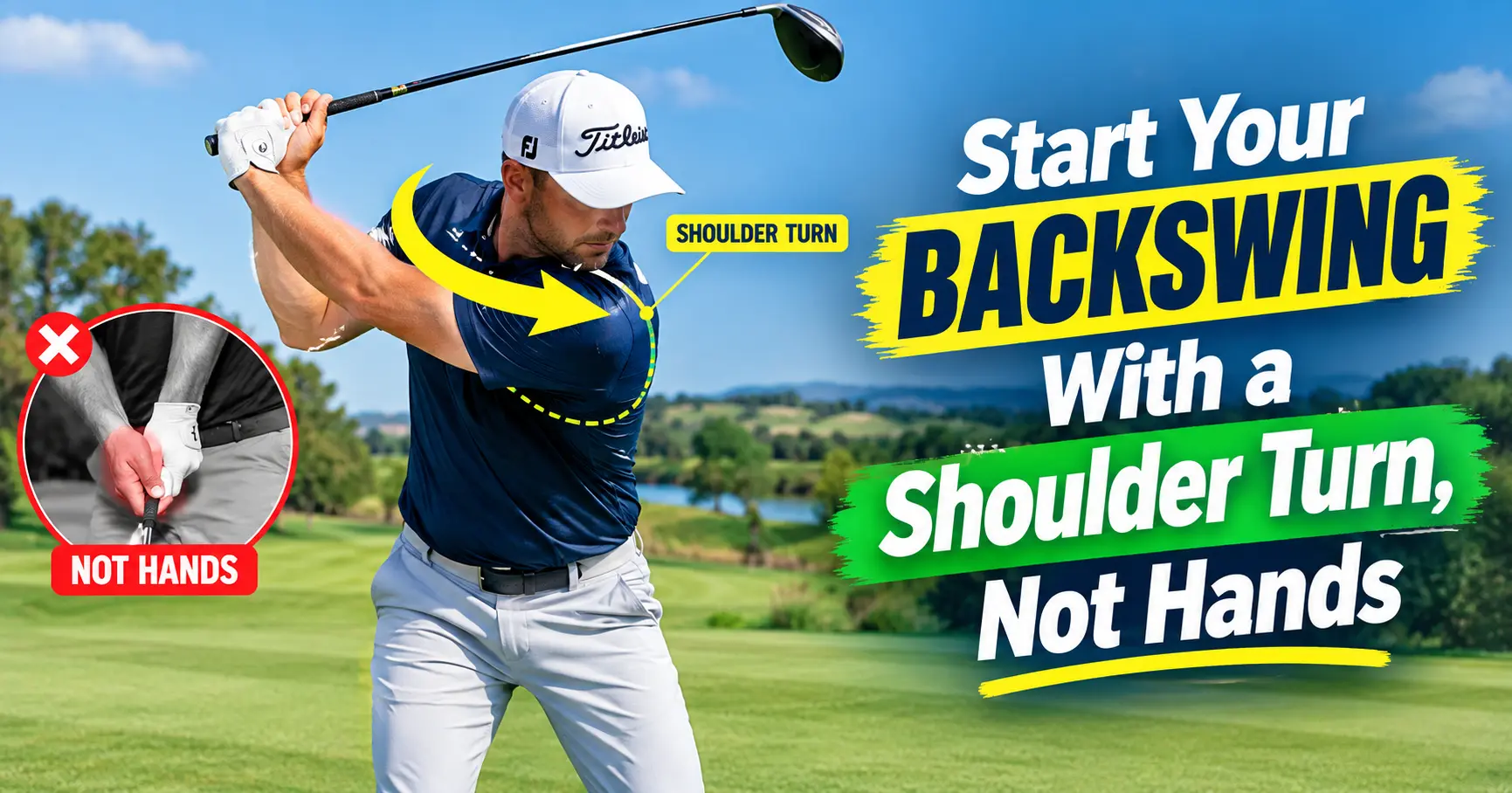 start backswing with shoulder turn
