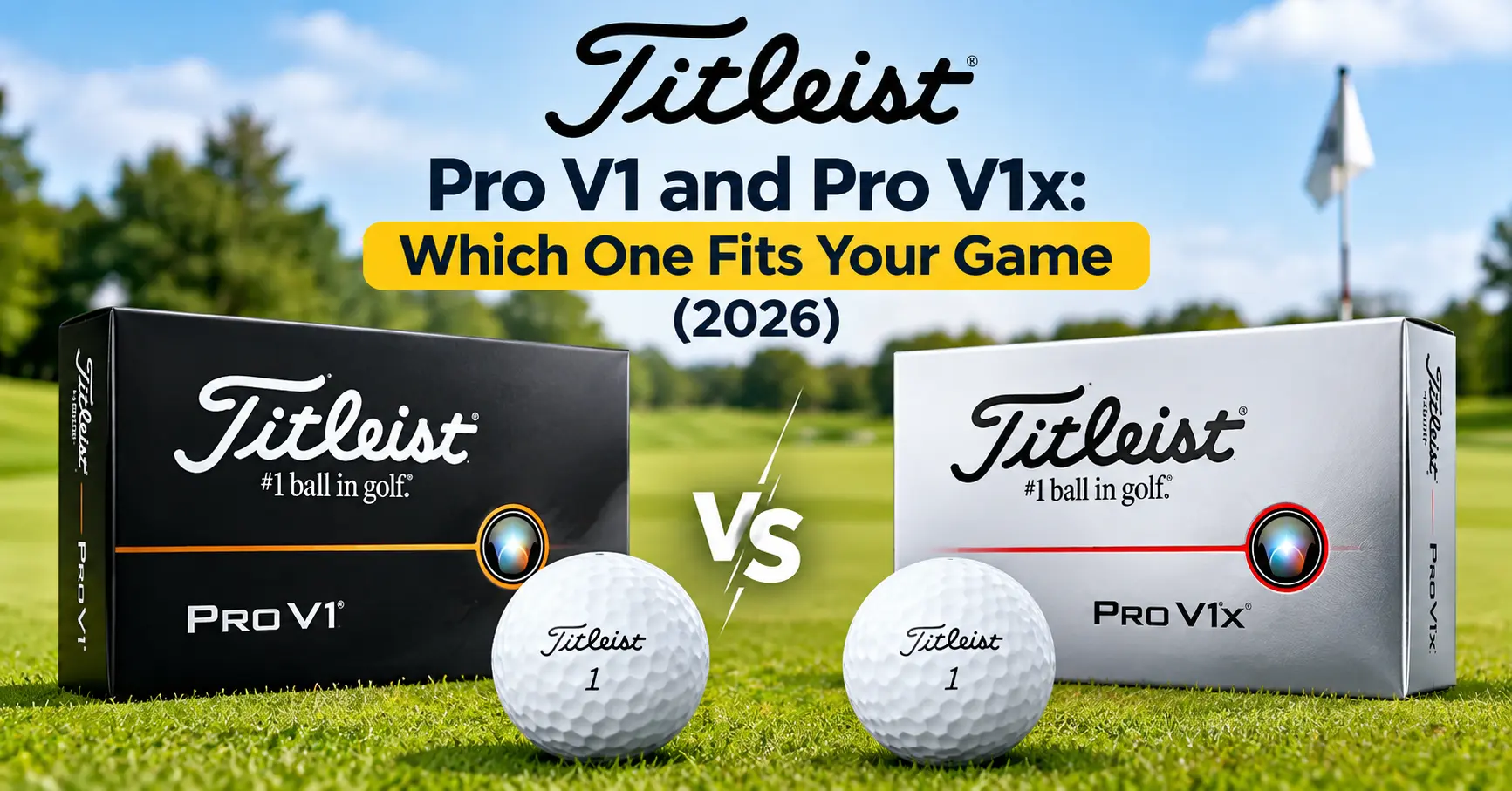 Titleist Pro V1 and Pro V1x