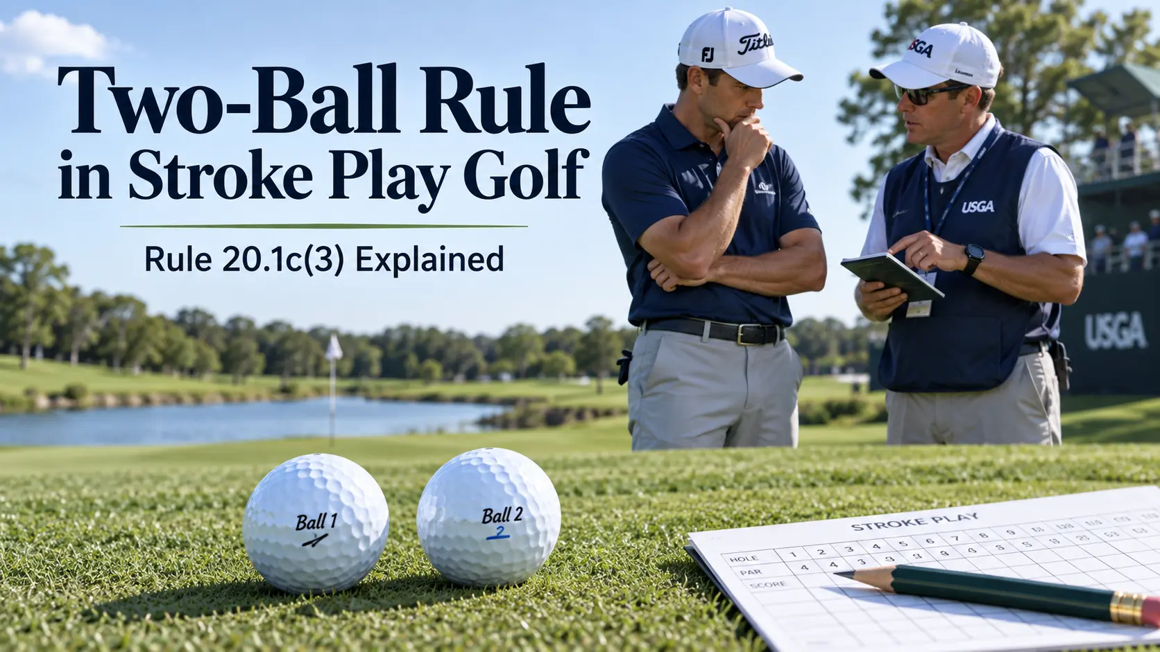 two ball rule in stroke play golf