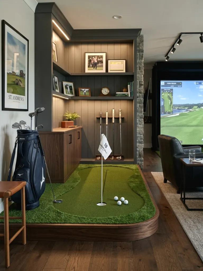 Built-In Putting Green Corner