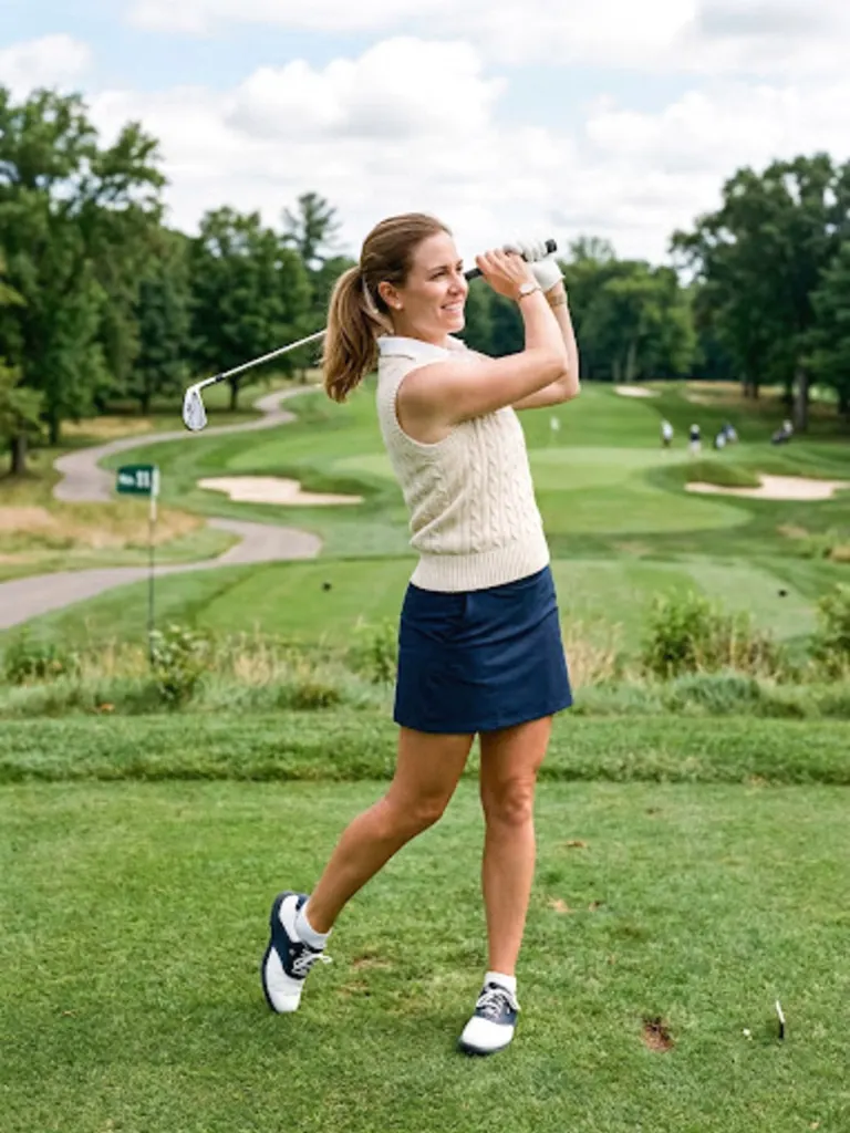 Cable-Knit Golf Sweater Vest