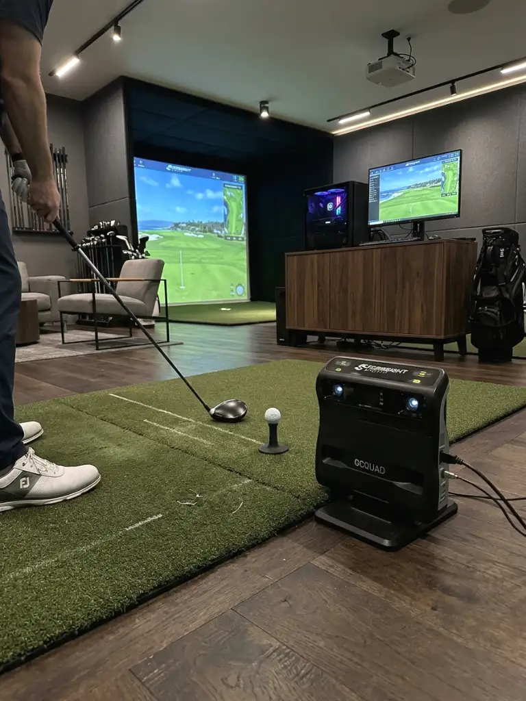 Camera-Based Launch Monitor Floor Setup