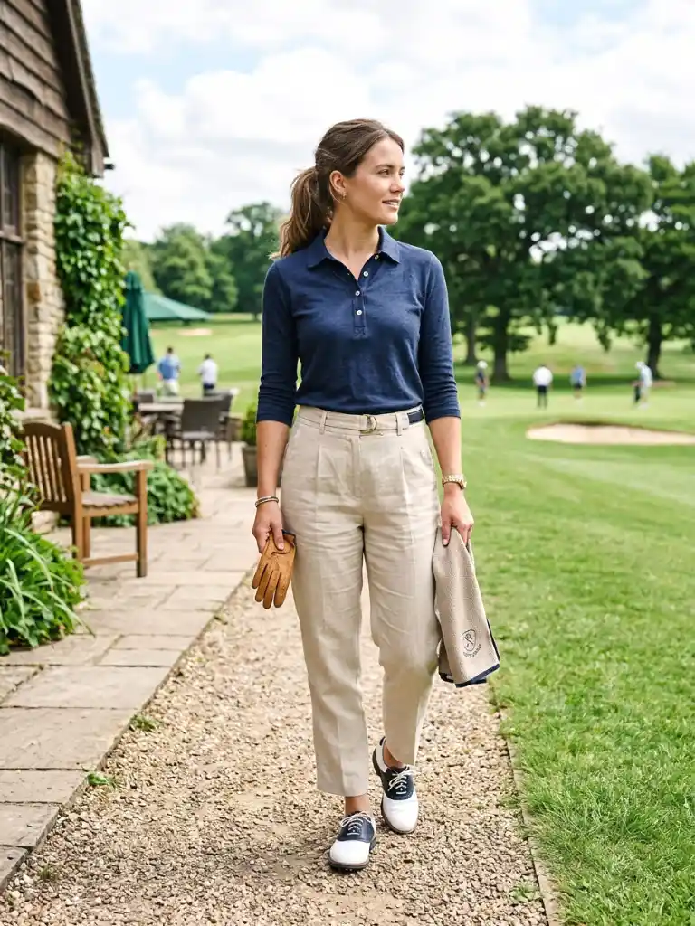 clubhouse-to-course linen blend