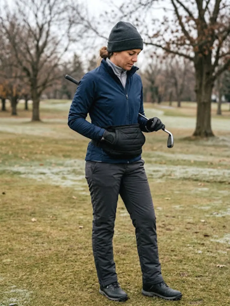 Cold-Weather Golf Gloves and Hand Warmer Combo