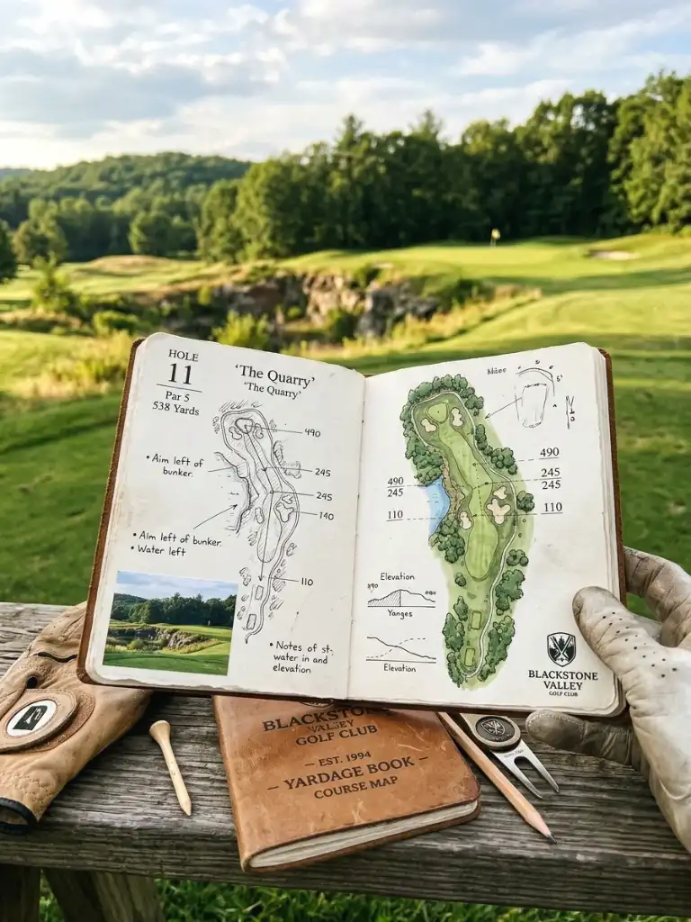 Course Map and Yardage Book Story
