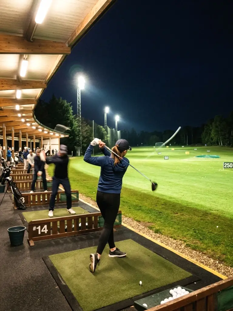 Driving Range Night Lights Story