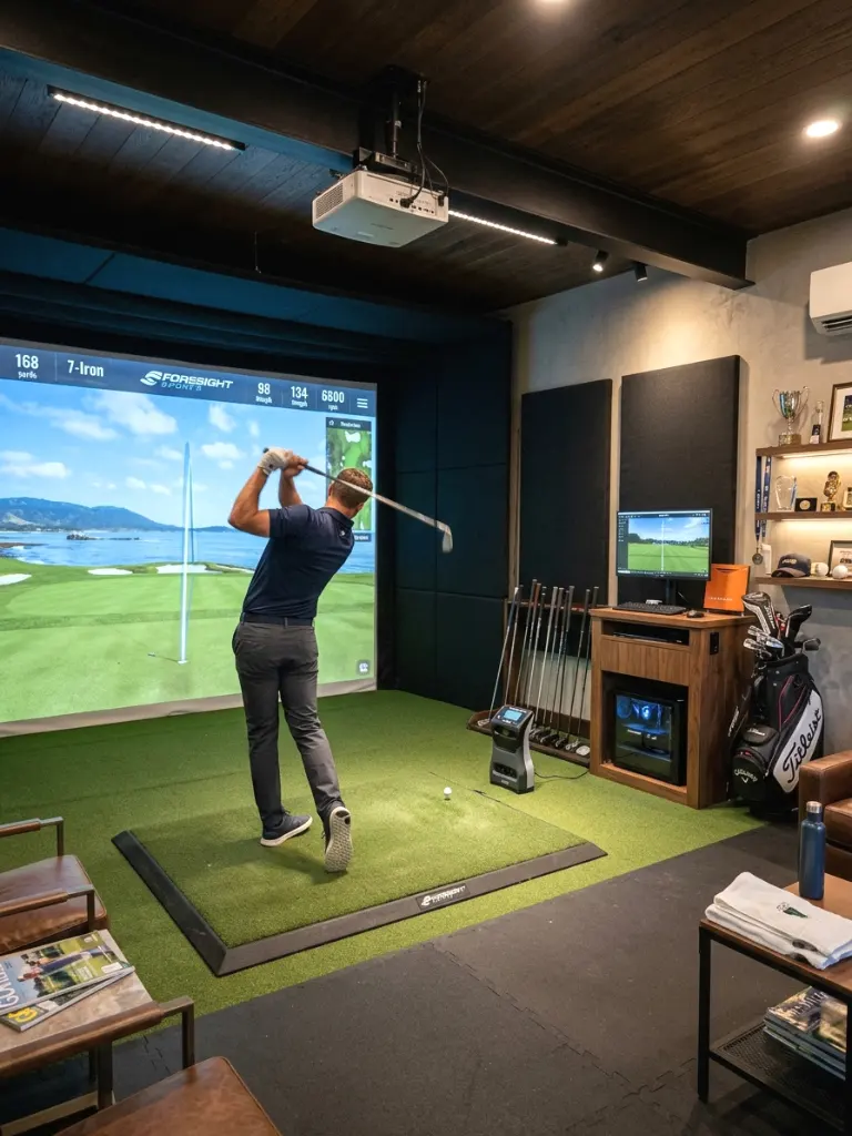 Garage Golf Simulator Conversion