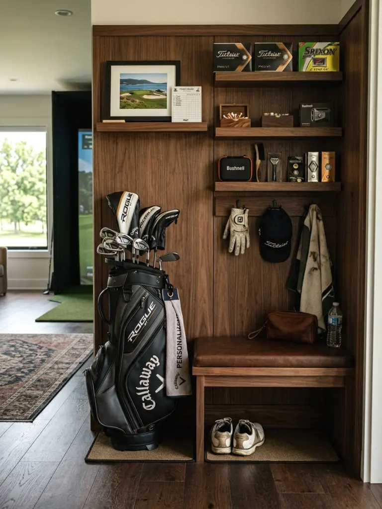 Golf Bag and Gear Nook