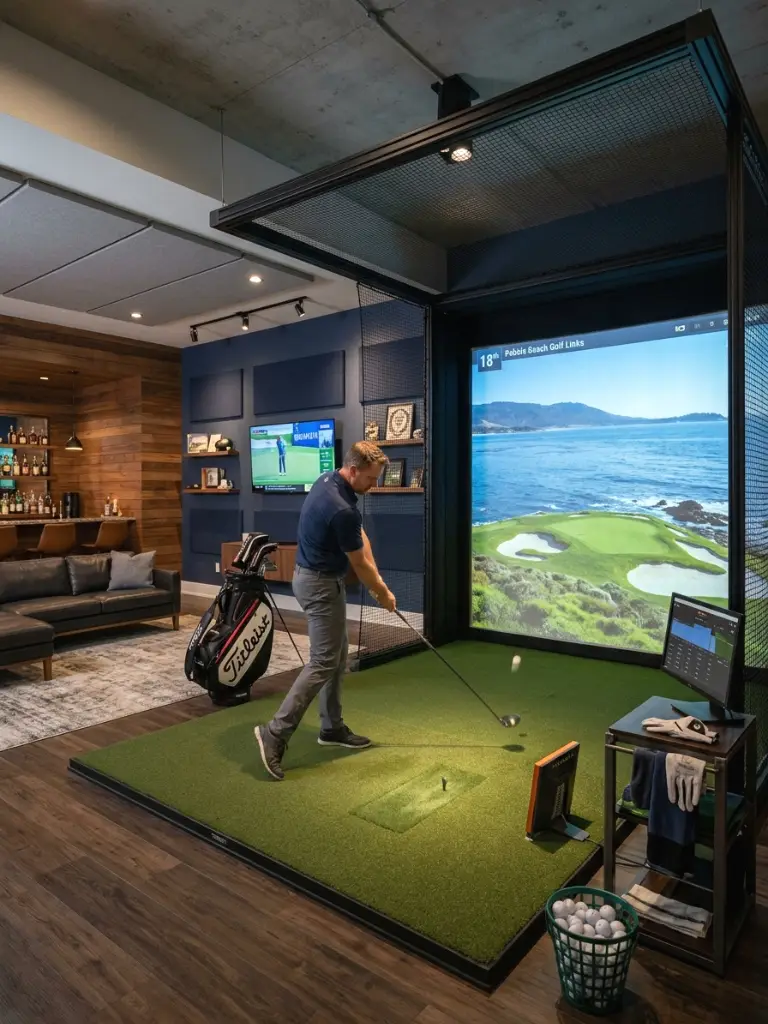 Multi-Use Room with a Removable Screen
