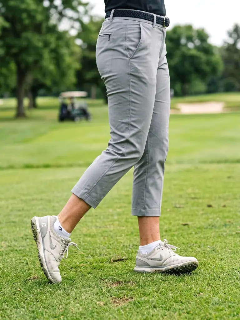 Rainy Day Golf Look with a Waterproof Jacket