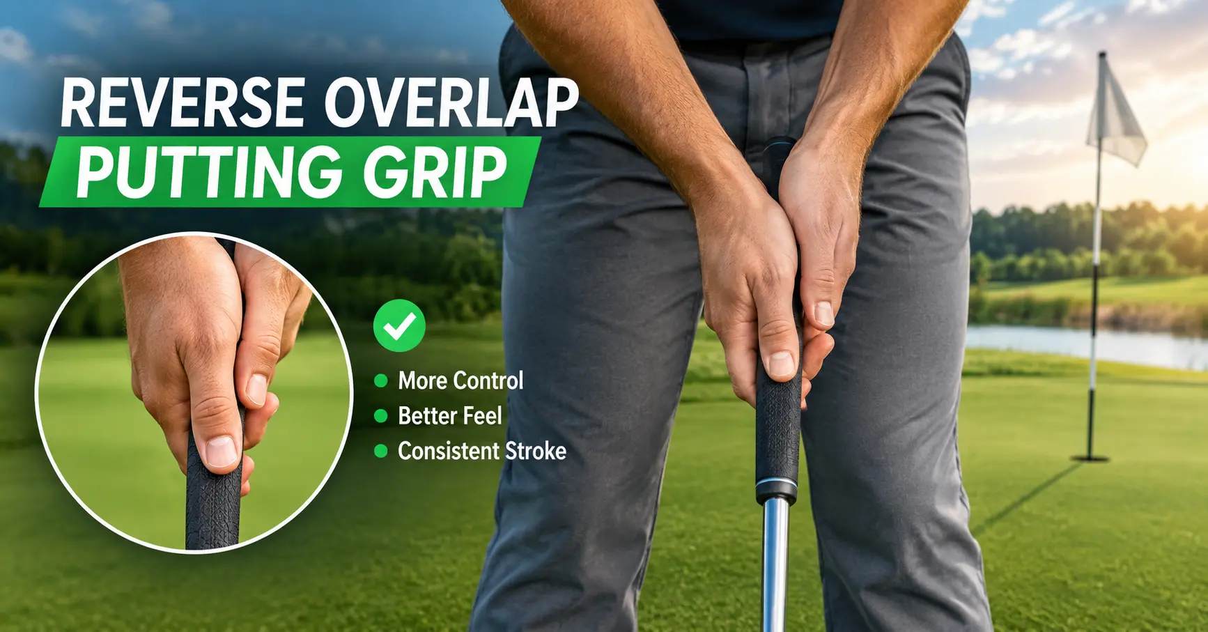 reverse overlap putting grip
