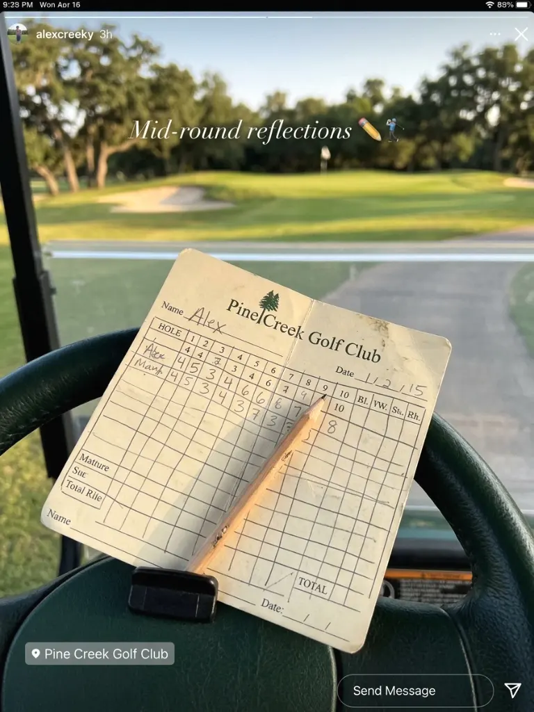 Scorecard and Pencil Story