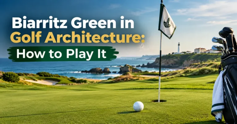 Biarritz green in golf architecture