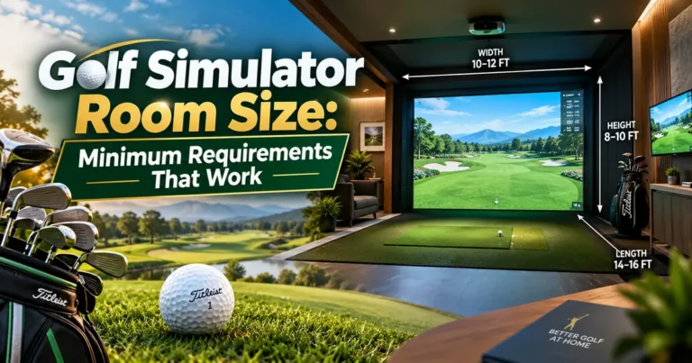 golf simulator room size minimum requirements