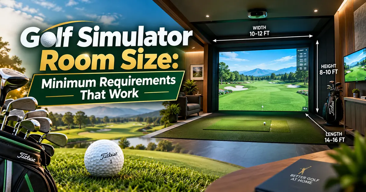 golf simulator room size minimum requirements
