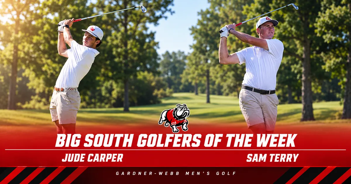 Jude Carper Sam Terry Big South golf honors