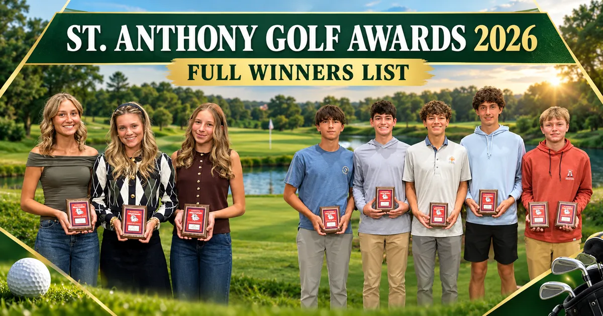 St. Anthony golf awards 2026