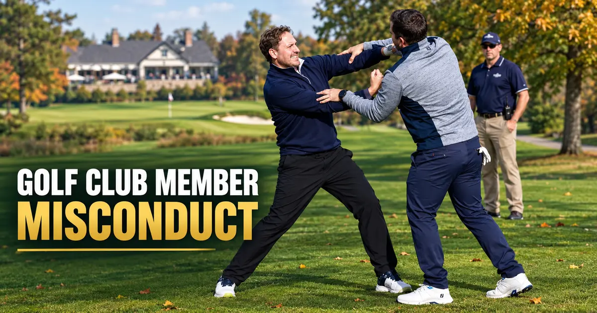 golf club member misconduct